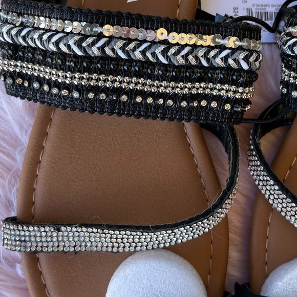 Sonoma Boho Slide Sandals With Bling Women Size Small - Picture 4 of 8